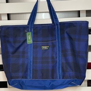 L.L.Bean Everyday Lightweight Tote, Plaid NWT
